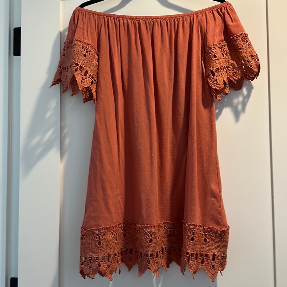 Soft Coral Lace Tunic